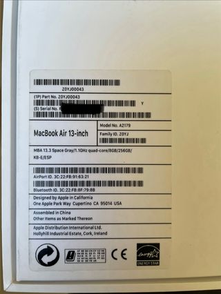 MacBook Air 13 Gris Espacial