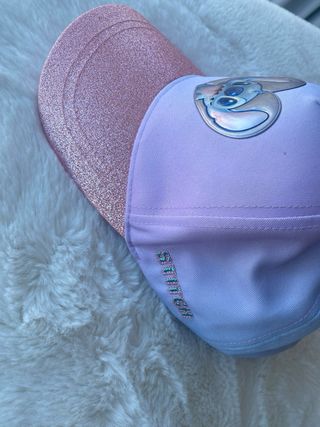 Lote gorras de Stitch purpurina