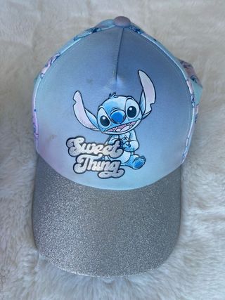 Lote gorras de Stitch purpurina