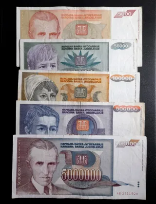 Billetes Yugoslavia