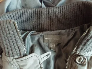 Abrigo Mango Impermeable Negro Talla XL