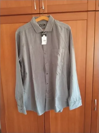 Camisa Camina Hombre Talla L Gris
