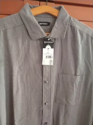 Camisa Camina Hombre Talla L Gris