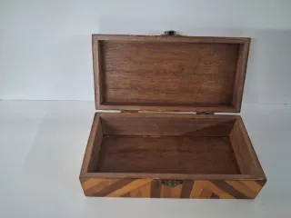 Caja de madera marquetería artesanal