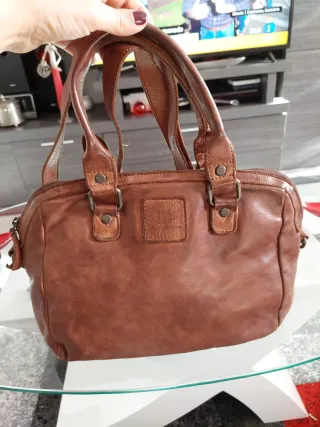 Bolso de cuero Biba marrón
