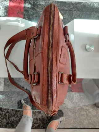 Bolso de cuero Biba marrón