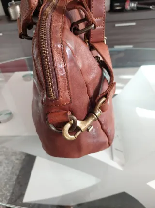 Bolso de cuero Biba marrón