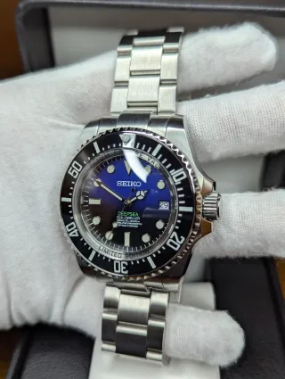 Reloj Seiko Mod Deepsea Sea-Dweller Azul Marino