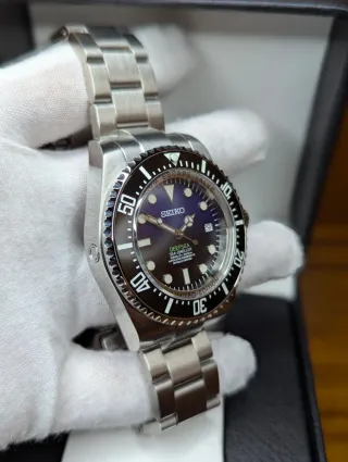 Reloj Seiko Mod Deepsea Sea-Dweller Azul Marino