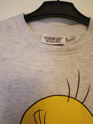 Sudadera Piolín Mujer Gris