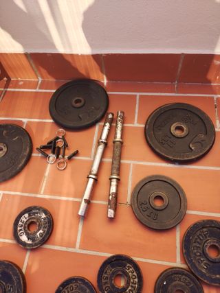 Set Mancuernas y Pesas 1 solo pak