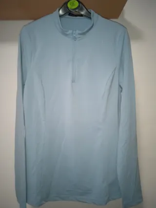 Camiseta manga larga azul