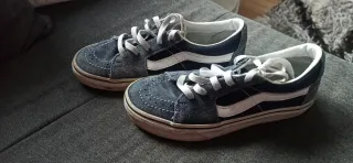 Zapatillas Vans Azules y Blancas