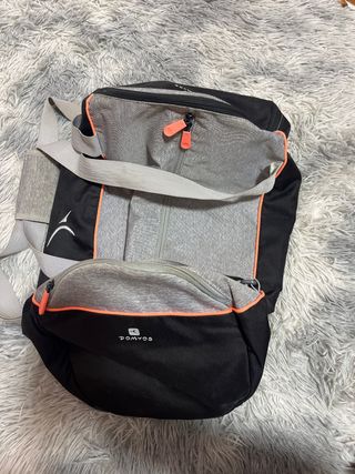 Mochila Gimnasio Negra y Gris