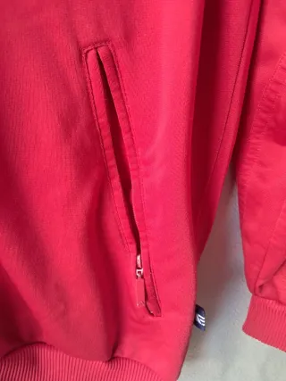 Chaqueta Adidas Roja con Rayas talla 176