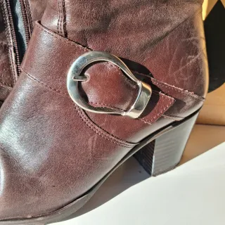 Botas altas vintage de piel mujer Laura Lor