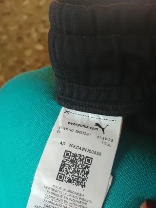 Pantalón deportivo Puma negro talla 14