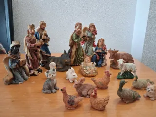 Nacimiento Belén Resina Figuras