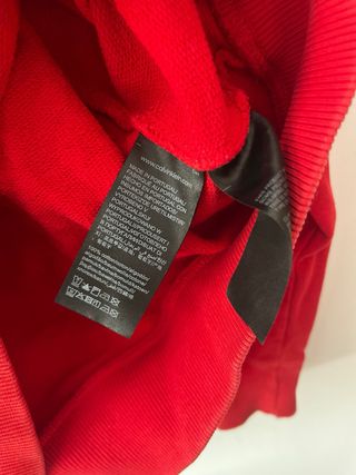 Sudadera Calvin Klein Jeans Roja Talla L