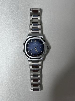 Reloj Poedagar Azul y Plateado