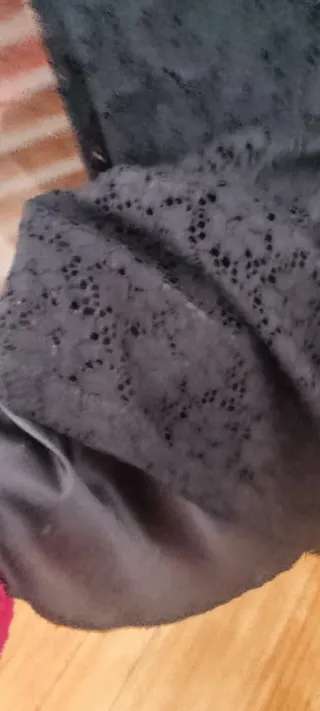 Vestido de encaje negro Kiabi talla S