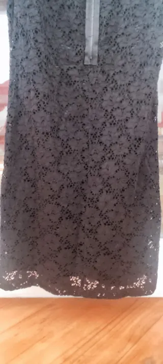 Vestido de encaje negro Kiabi talla S