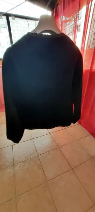 Giacca corta nera e oro taglia unica