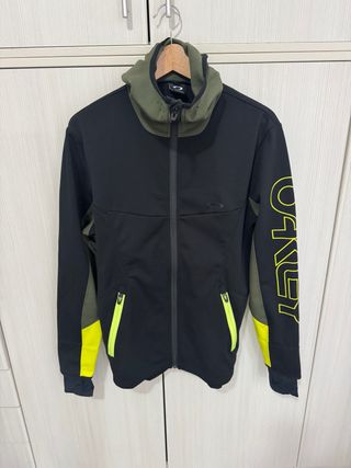 Felpa Tecnica Oakley Nero/Verde