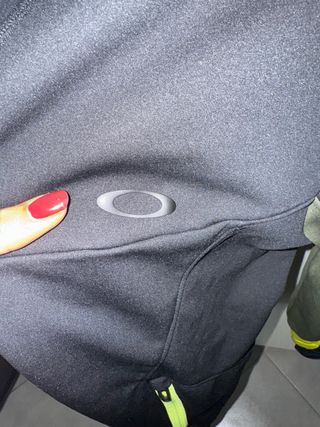 Felpa Tecnica Oakley Nero/Verde