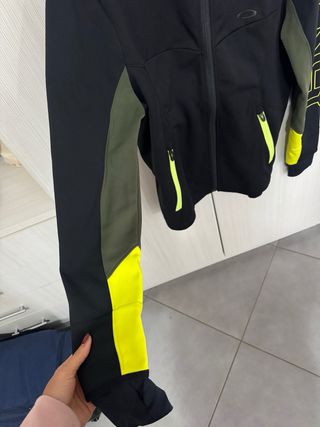 Felpa Tecnica Oakley Nero/Verde