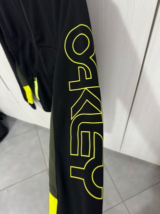 Felpa Tecnica Oakley Nero/Verde