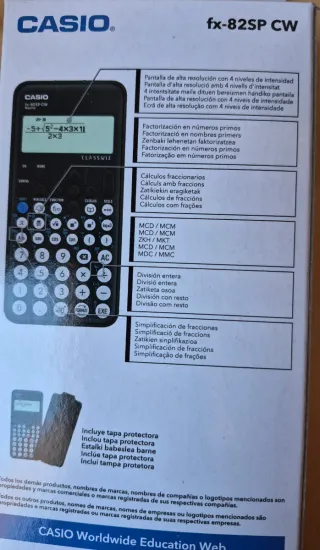 Calculadora científica CASIO fx-82SP ClassWiz