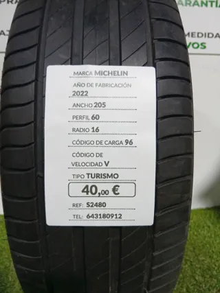 205 60 16 96V MICHELIN PRIMACY 4