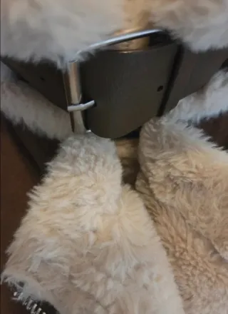 Cazadora Biker Piel Bershka Mujer Marrón