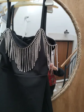 Tubino nero con strass