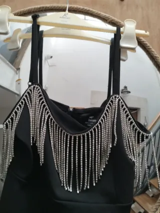 Tubino nero con strass