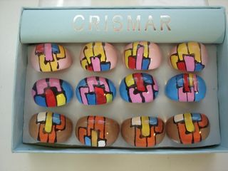 Caja 12 Anillos Crismar Tricolor Nuevos