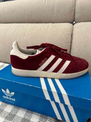 Adidas Gazelle Bambas Rojo/Blanco