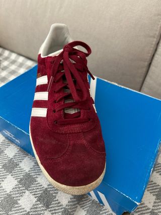Adidas Gazelle Bambas Rojo/Blanco
