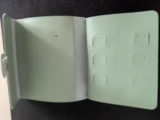 Organizador de pendientes verde