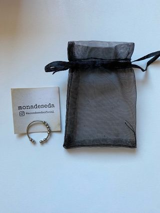 Anillo antiestrés plata ajustable