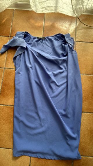 Vestido fiesta azul talla única