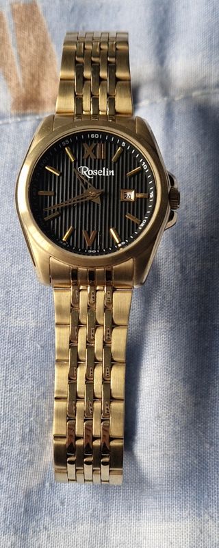 Reloj Roselin Dorado y Negro