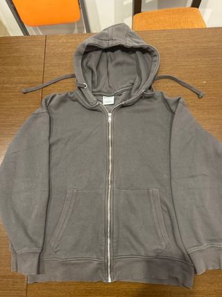 Sudadera Bershka Gris Talla S