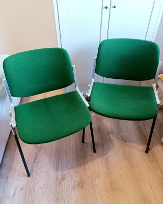 Set 2 sedie Castelli DSC 106 anni 80 con braccioli