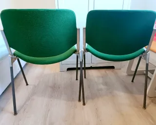 Set 2 sedie Castelli DSC 106 anni 80 con braccioli