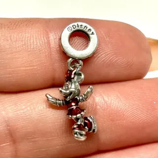 Charm Minnie Patinadora Plata