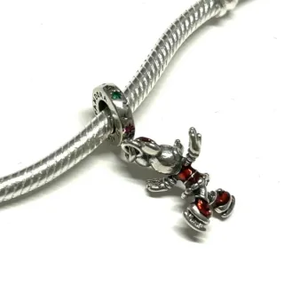 Charm Minnie Patinadora Plata