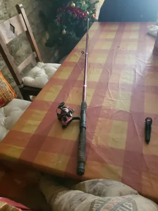 Caña de pescar ligera con carrete