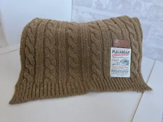 Bufanda Pull&Bear hombre marrón trenzada